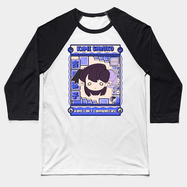 Komi Shouko - Komi Can't Communicate Baseball T-Shirt by InalZ